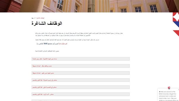 وظيفة جامعة.. الجامعة البريطانية تعلن عن وظائف أعضاء هيئة تدريس في 30 تخصص.. قدم الآن