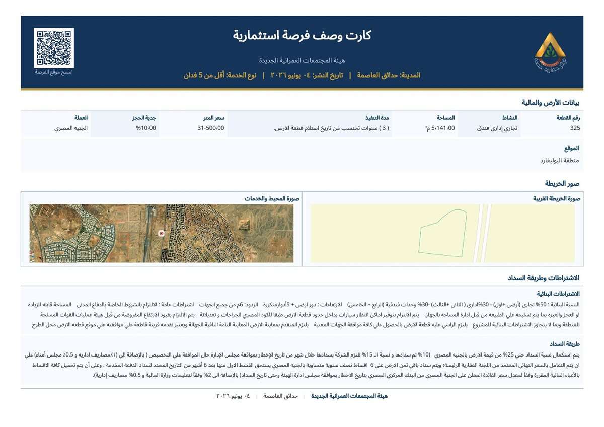 10% جدية حجز.. الإسكان تطرح قطع أراضي جديدة للمواطنين في مناطق مميزة | تفاصيل وطريقة التقديم
