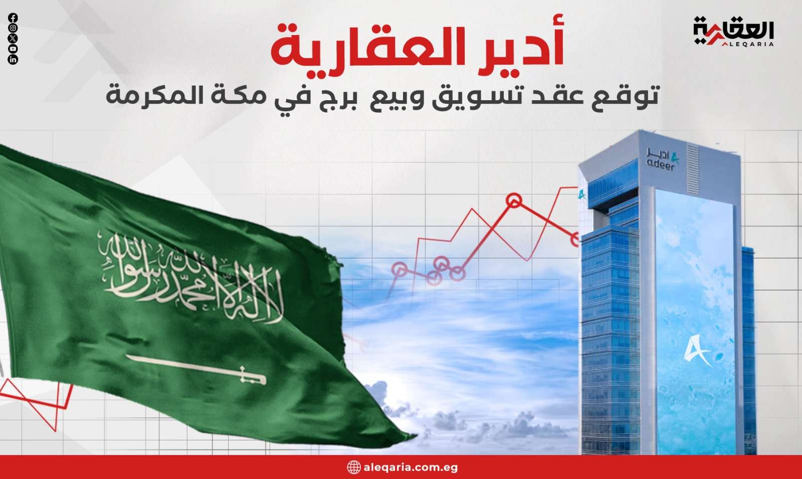 أدير العقارية توقع عقد تسويق وبيع برج في مكة المكرمة