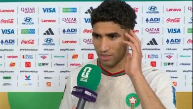 أشرف حكيمي: كنا متأكدون من التأهل لدور الـ16 من كأس العالم بسبب نجم المغرب
