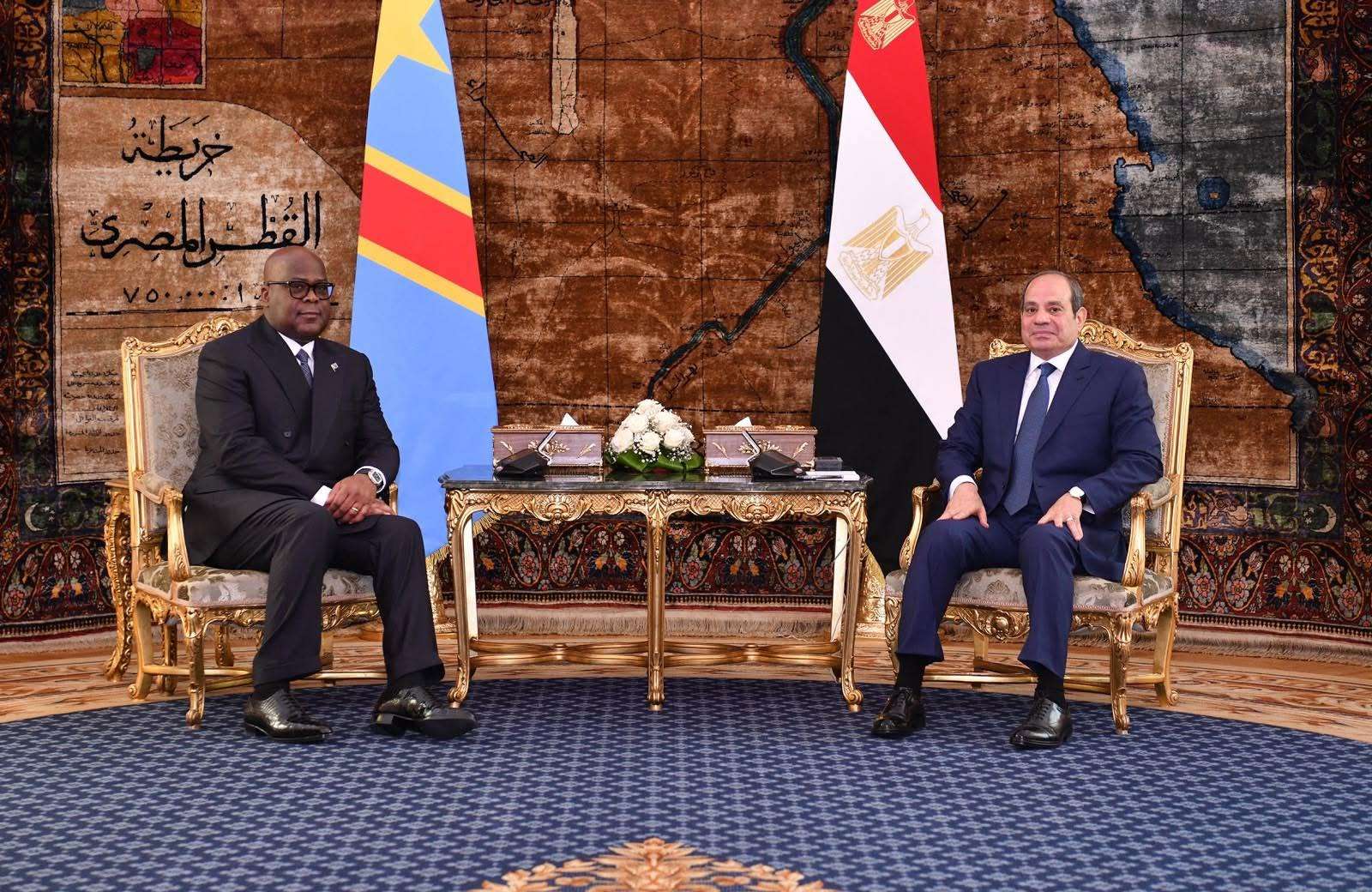 الرئيس السيسي يستقبل رئيس جمهورية الكونغو الديمقراطية
