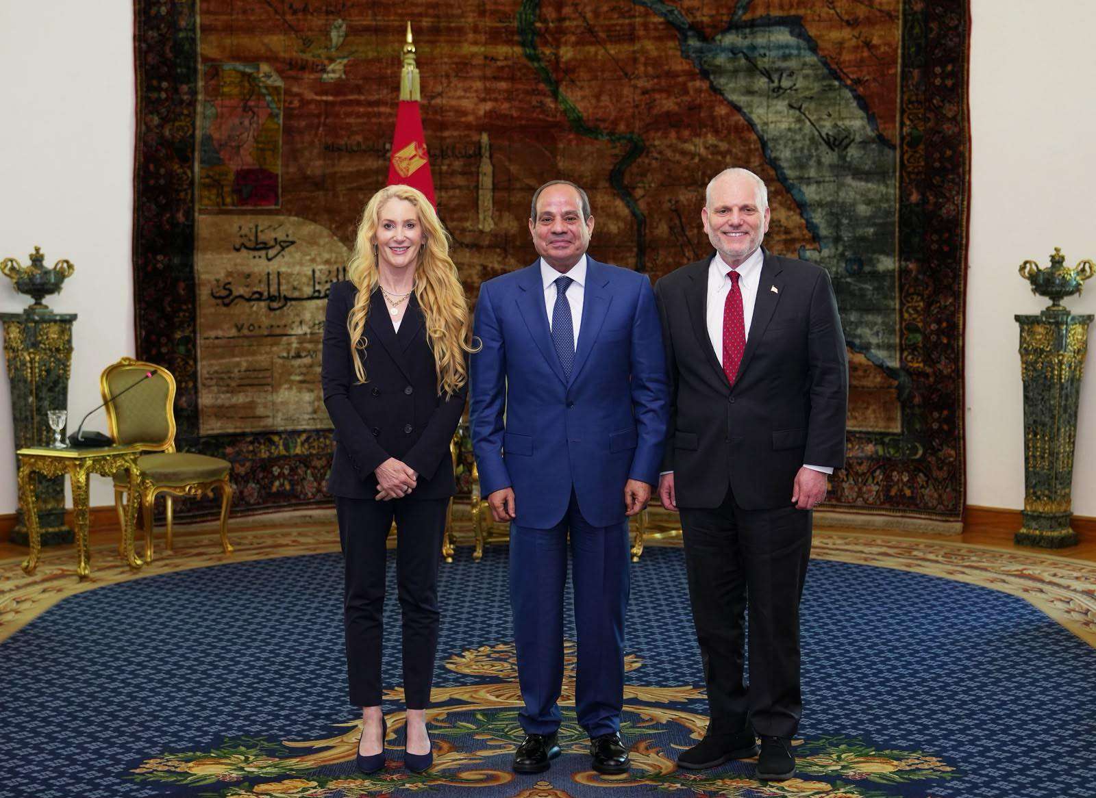 الرئيس السيسي يستقبل وفد مؤتمر رؤساء المنظمات اليهودية الأمريكية الكبرى