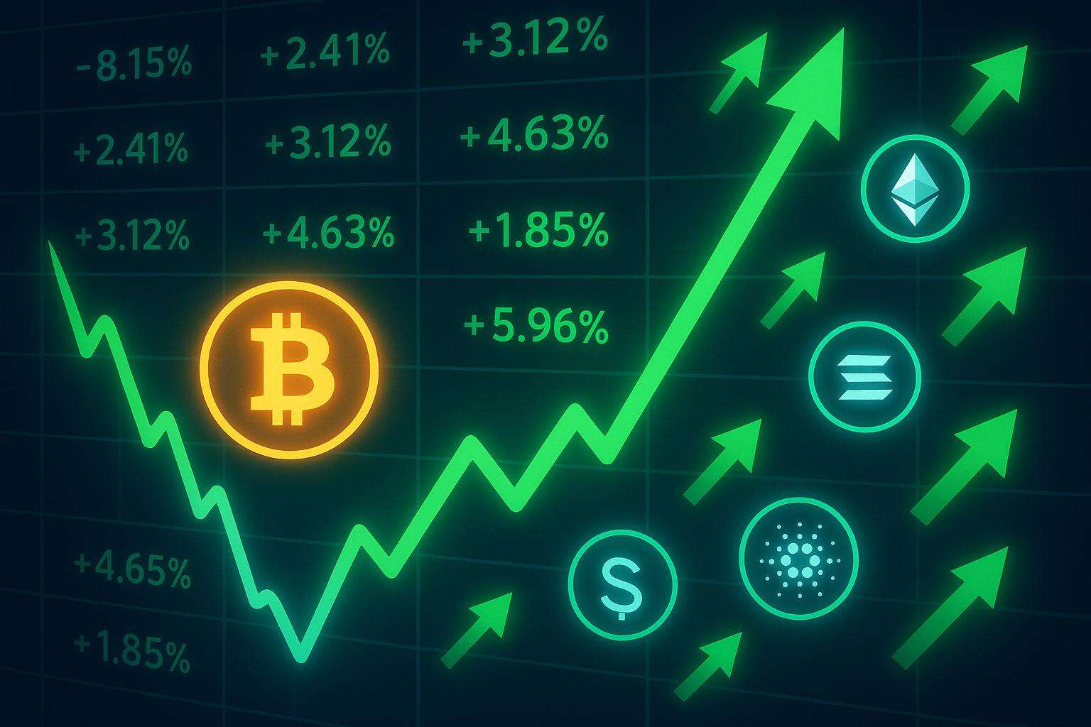 القيمة السوقية للعملات المشفرة تستقر عند 2.19 تريليون دولار.. سولانا تتصدر المكاسب وإيثريوم ترتفع