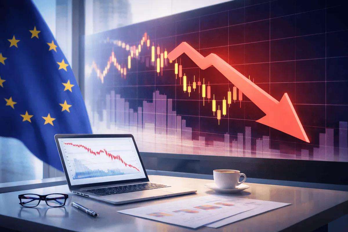 انخفاض أسهم أوروبا بسبب توقعات الفائدة وقطاع التكنولوجيا