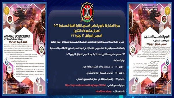 جامعة سوهاج تشارك في الأسبوع العلمي بالكلية الفنية العسكرية لعرض ابتكارات الطلاب