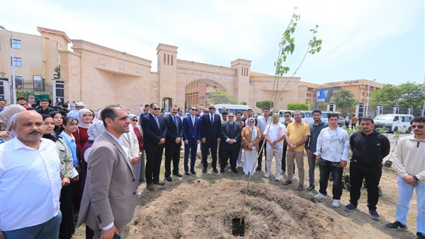جامعة كفر الشيخ تقود التحول الأخضر بالمحافظة.. زراعة 1000 شتلة