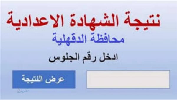 نتيجة الشهادة الإعدادية محافظة الدقهلية بالاسم.. رابط النتيجة وخطوات الاستعلام