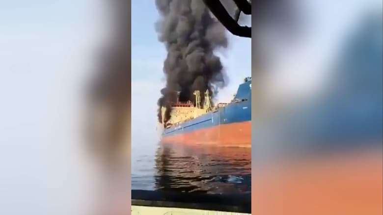 هيئة التجارة البحرية البريطانية: بلاغ عن حادث وحريق في ناقلة نفط شمال شرقي سلطنة عُمان