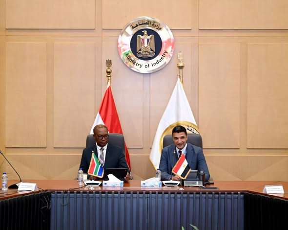وزير الصناعة يبحث مع نظيره الجنوب إفريقي سبل تعزيز التعاون الاقتصادي بين البلدين