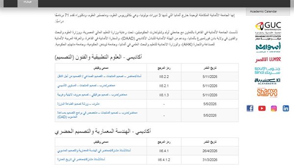 وظيفة جامعة.. الجامعة الألمانية بالقاهرة تعلن عن وظائف أعضاء هيئة تدريس في24 تخصص