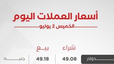 أسعار العملات العربية والأجنبية اليوم الخميس 2 يوليو 2026