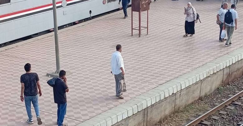 إصابة 14 راكبا إثر خروج عربة قطار عن القضبان في الغربية.. صور