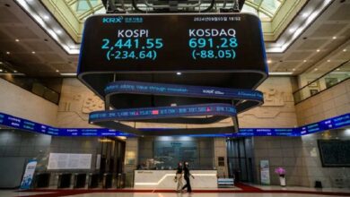 الأسهم الكورية الجنوبية تهبط بنحو 8% مع تصاعد الضغوط على قطاع الرقائق الإلكترونية