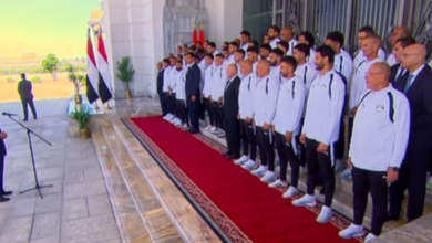 الرئيس السيسي: المنتخب الوطني نال احترام العالم ومثل شباب مصر بصورة مشرفة