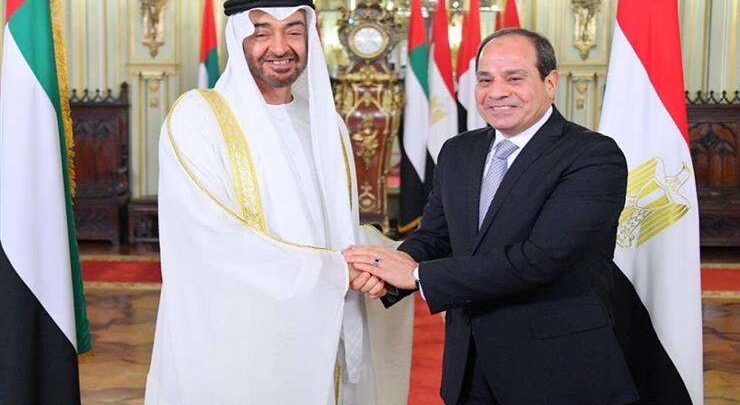 الرئيس السيسي يستقبل الشيخ محمد بن زايد آل نهيان بمطار العلمين