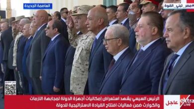 الرئيس السيسي يشهد استعراض إمكانيات أجهزة الدولة لمجابهة الأزمات والكوارث.. بث مباشر