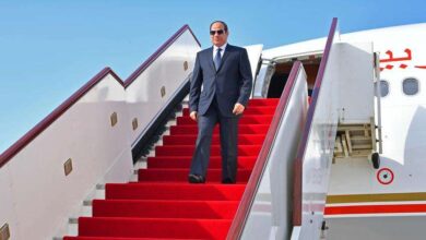 السيسي يعود إلى أرض الوطن بعد زيارة قطر والبحرين