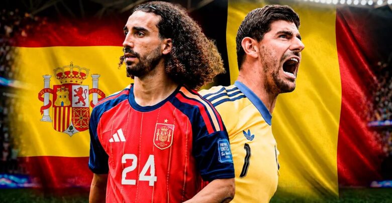 القنوات الناقلة لمباراة إسبانيا وبلجيكا اليوم في كأس العالم