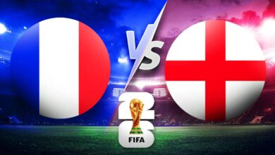 القنوات الناقلة لمباراة إنجلترا وفرنسا اليوم في كأس العالم
