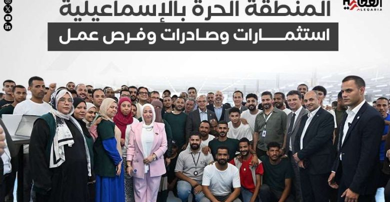 المنطقة الحرة بالإسماعيلية.. استثمارات وصادرات وفرص عمل