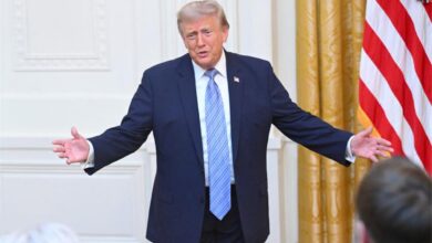 ترامب يكشف كواليس حديثه مع إنفانتينو لرفع إيقاف بالوجون.. ويتغنى بـ ميسي ولاعب إنجلترا