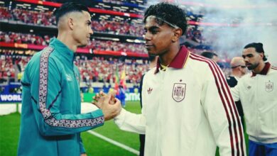 تصرف غير متوقع من لامين يامال تجاه رونالدو بعد فوز إسبانيا على البرتغال