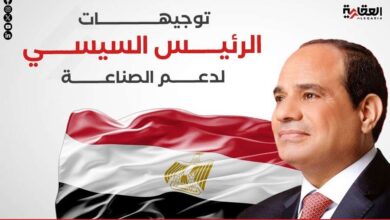 توجيهات الرئيس السيسي لدعم الصناعة