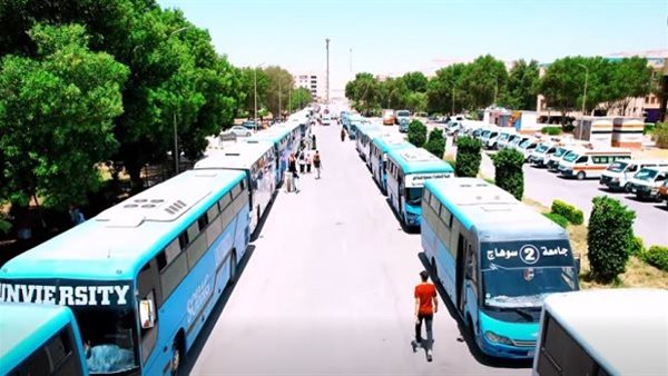 جامعة سوهاج تطور منظومة النقل الداخلي بين المقرات القديمة والجديدة