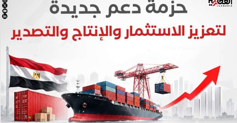 حزمة دعم جديدة لتعزيز الاستثمار والإنتاج والتصدير