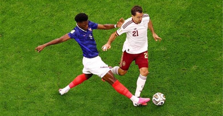 رجل مباراة إسبانيا وفرنسا في كأس العالم