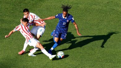 رجل مباراة فرنسا وباراجواي في كأس العالم