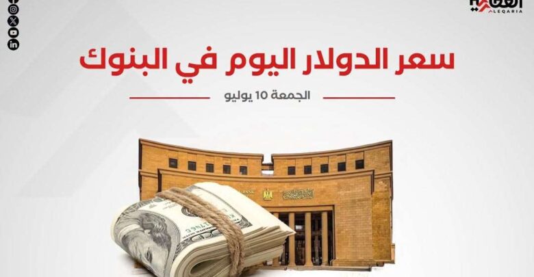 سعر الدولار اليوم الجمعة 10 يوليو 2026 في البنوك