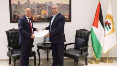 سفير مصر في رام الله يلتقي نائب الرئيس الفلسطيني