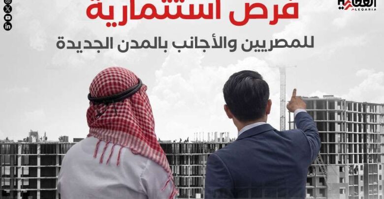 فرص استثمارية للمصريين والأجانب بالمدن الجديدة