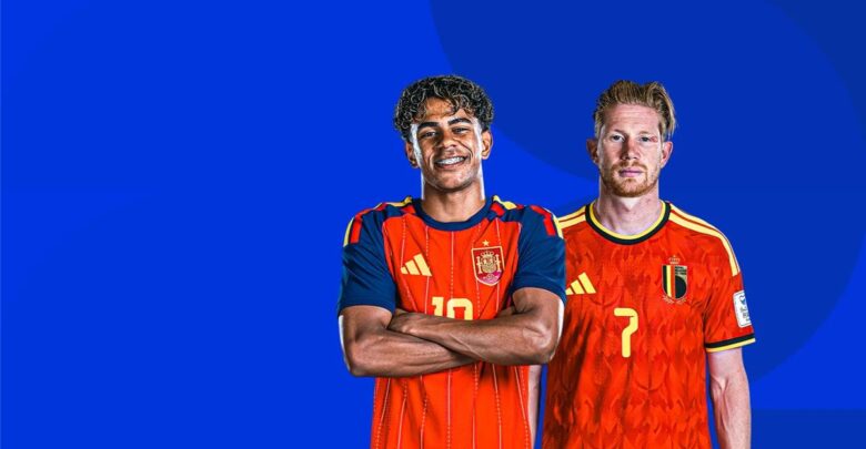 قناة مفتوحة تعلن نقل مباراة إسبانيا وبلجيكا اليوم في كأس العالم