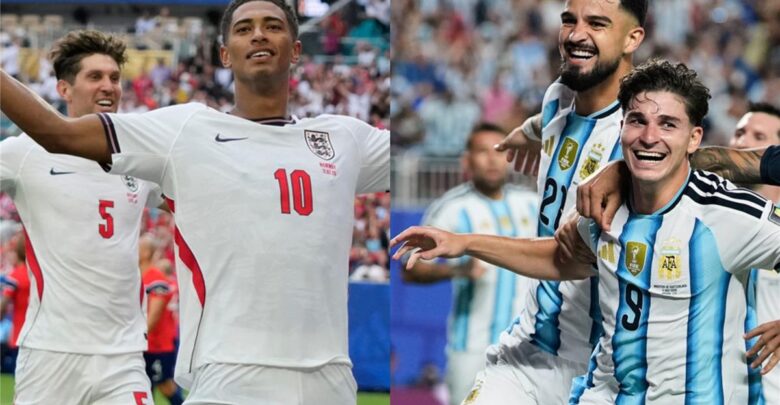 قناة مفتوحة تعلن نقل مباراة الأرجنتين وإنجلترا اليوم في كأس العالم