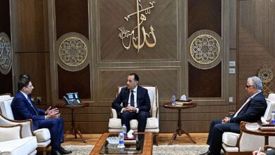 مدبولي يبحث مع رئيس موانئ دبي العالمية توسيع الاستثمارات بمجال التصنيع في اقتصادية قناة السويس