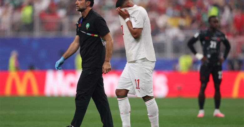 مدرب المغرب يوضح تفاصيل إصابة إسماعيل صيباري قبل مواجهة فرنسا