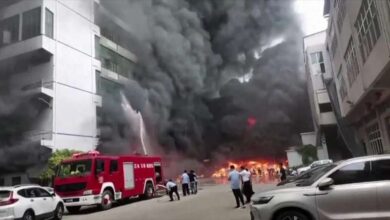 مقتل 28 شخصًا في حريق مصنع أحذية جنوب شرق الصين