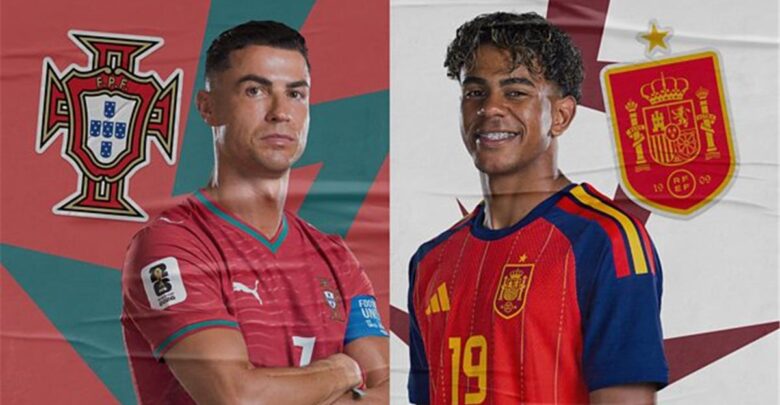 موعد والقنوات الناقلة لمباراة البرتغال وإسبانيا اليوم في كأس العالم.. والمعلقين