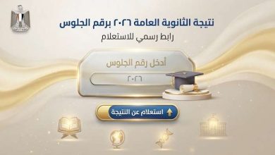 نتيجة الثانوية العامة 2026 برقم الجلوس.. رابط رسمي للاستعلام
