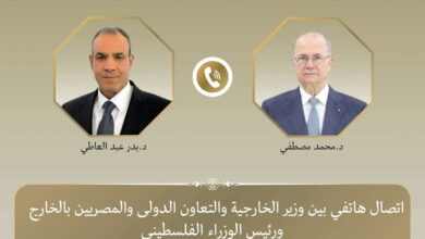 وزير الخارجية يبحث مع رئيس الوزراء الفلسطيني تطورات الأوضاع في الأراضي الفلسطينية