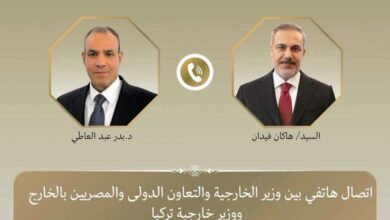 وزير الخارجية يبحث مع نظيره التركي العلاقات الثنائية والتطورات الإقليمية