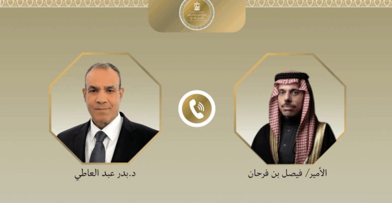 وزير الخارجية يبحث مع نظيره السعودي مستجدات الأوضاع الإقليمية