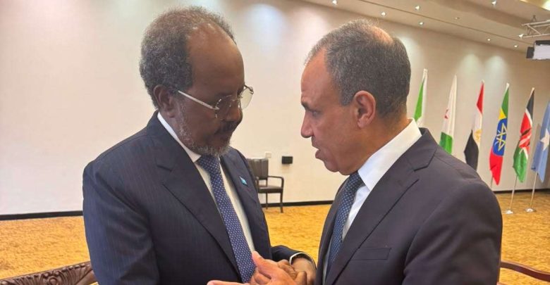 وزير الخارجية يلتقي الرئيس الصومالي في كمبالا