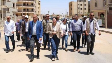 وزيرة الإسكان تتوجه إلى الحي المتميز بمدينة بدر لمتابعة الأعمال الجارية