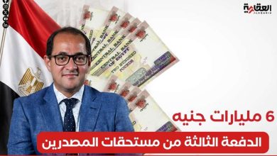 6 مليارات جنيه.. الدفعة الثالثة من مستحقات المصدرين