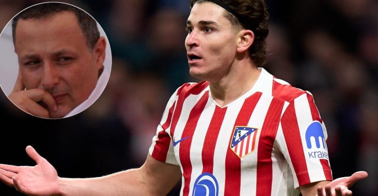 أزمة جديدة.. وكيل ألفاريز يشن هجومًا على رئيس أتلتيكو مدريد