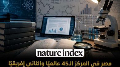 إنجاز بحثي جديد.. مصر تحتل المرتبة الـ 45 عالميا والثانية إفريقيا في مؤشر "نيتشر" 2026