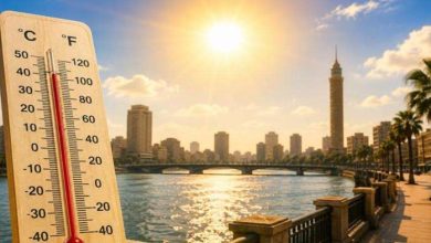 الحرارة تصل لـ42 درجة.. طقس اليوم السبت 8 أغسطس 2026
